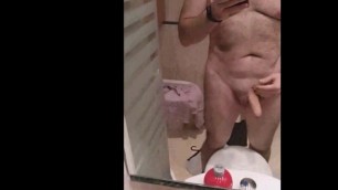 spanish sexy daddy wanking fat cock
