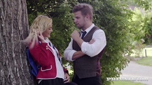 Private.com - Young School Girl Cherry Kiss DPd By Teachers!