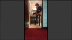 Slut piss her heels  :P