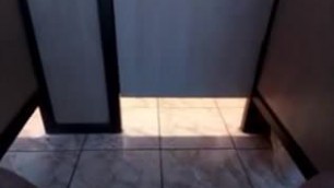 Daddy cum in work bathroom