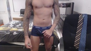 Str8 tattoo men cum hard & fast V