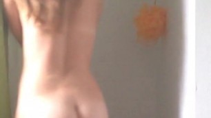 Pretty girl have a shower
