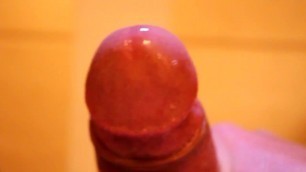 Me ejaculate after cock-play with lots of precum