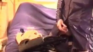 2 mates in hot dresses engulf and fuck