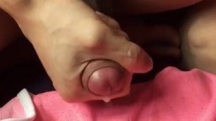 Cum on girl friend pants