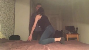 Russian couple makes love and pillow talks passionately