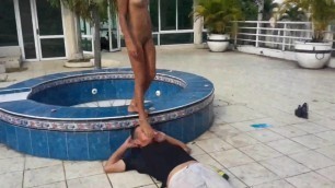 slaves get massive golden shower
