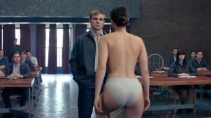 Jennifer Lawrence stripping - Red Sparrow slowed