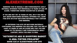 Hotkinkyjo ass is shopping basket replacement & anal dildo