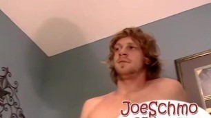 Straight Nimrod undresses and shows off his dick for a suck