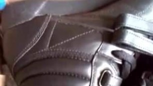 Reebok sneaker of my girlfriend cum