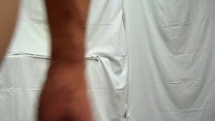 Chains around my ass and fucking a giant dildo Part II