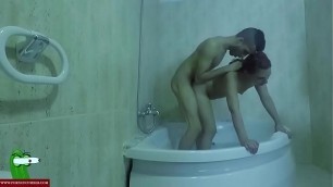They use the bathtub to make the piggy ADR0015