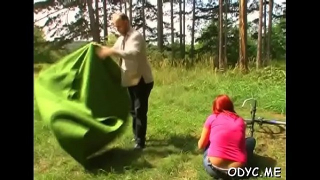 Breathtaking teen gets wet crack licked and fucked by old dude