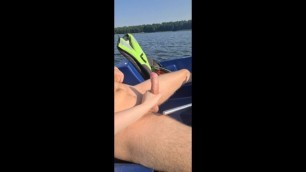RISKY PUBLIC HANDJOB WITH a STRANGER IN a BOAT ON THE GERMAN BUSY LAKE! (TEASER)