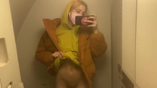 Peeing in the Plane Bathroom