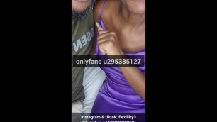 Swallowing Daddy's Balls Cum Fingering Pussy Ebony
