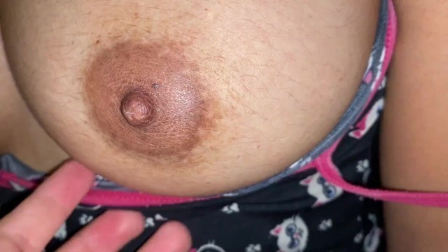 My Brunette Gets all Displayed when she Sees me with the Erect Penis Wanting Sex