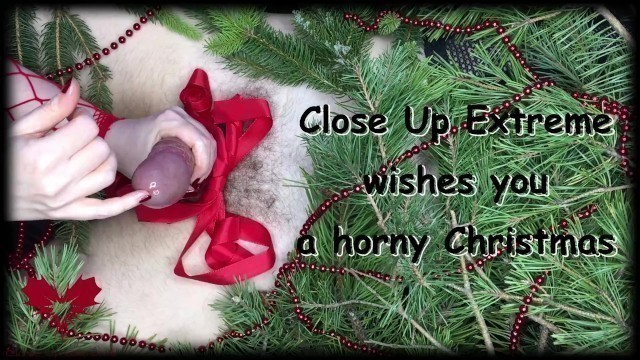 Close up Extreme Wishes you a Horny Christmas