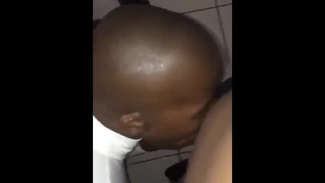 Bald South African Girl gives a mean Blowjob.